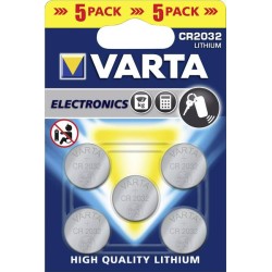 Pile bouton CR2032 lithium Varta 220 mAh 3 V 5 pc(s)