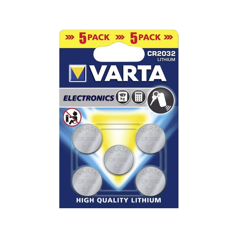 Varta - Pile Lithium - Bouton CR2032 3V - Battery Shop