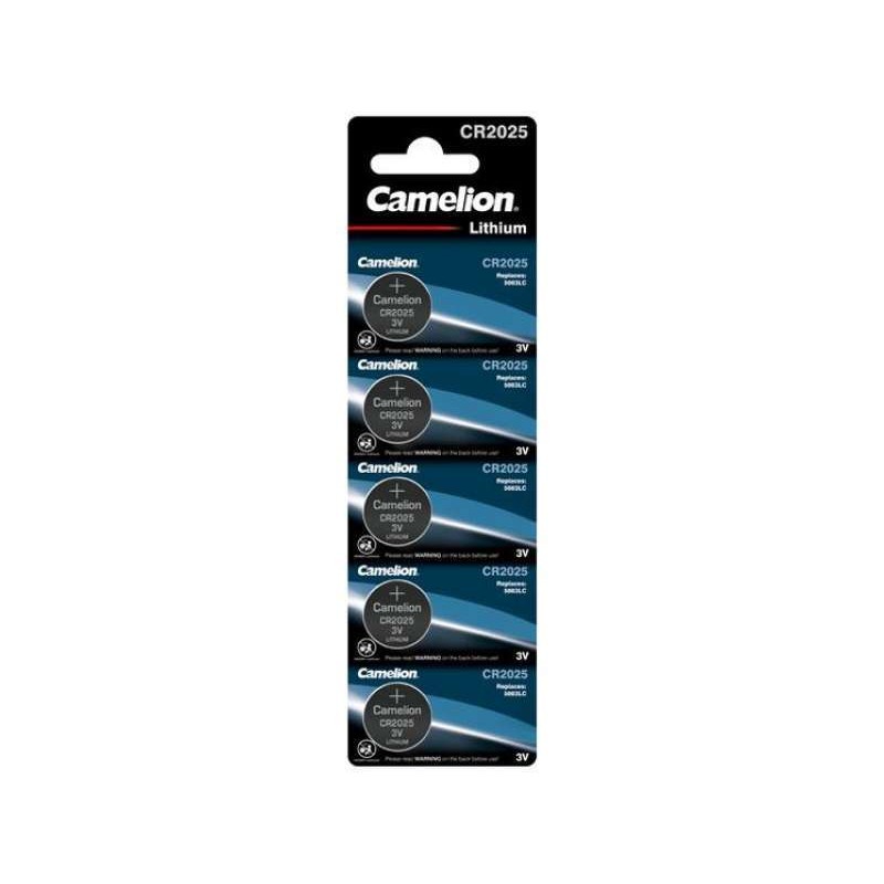 Pack de 5 piles Camelion Lithium 3V CR2025
