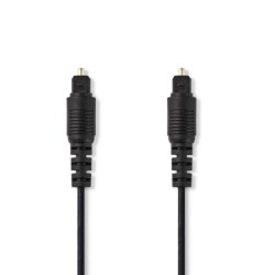 Câble Audio Optique - TosLink Mâle - TosLink Mâle - 3,0 m - Noir