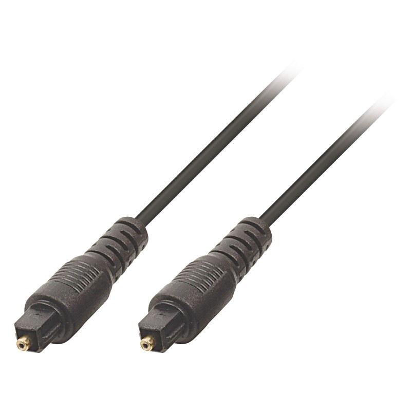 Câble audio numérique Toslink  10.0 m Noir
