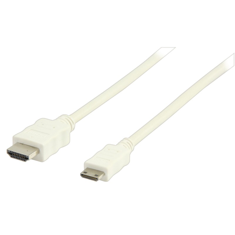 Câble HDMI - HDMI Mini Mâle 1.00 m Blanc