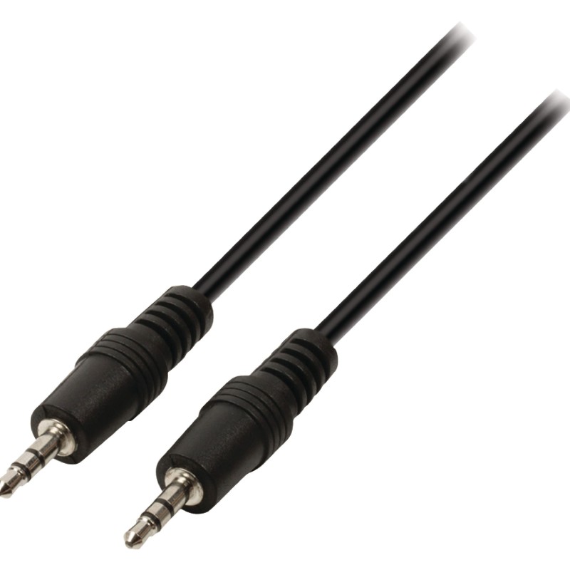 Câble audio stéréo 3,5 mm mâle - 3,5 mm mâle 1.00 m Noir