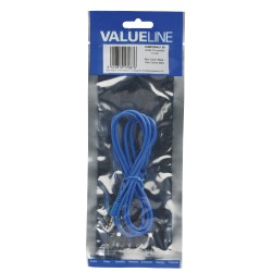 Câble audio stéréo 3,5 mm mâle - 3,5 mm mâle 1.00 m Bleu