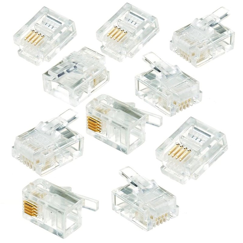 10 connecteurs RJ11 6P4C
