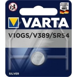 Pile bouton V389/V10GS oxyde d'argent Varta 81 mAh 1.55 V 1 pc(s)