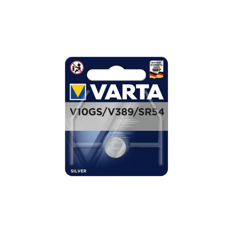 Pile bouton V389/V10GS oxyde d'argent Varta 81 mAh 1.55 V 1 pc(s)