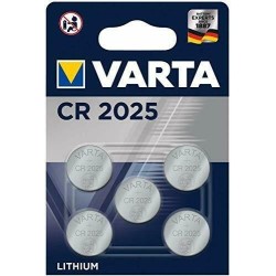 Piles bouton CR2025 lithium Varta 5 pc(s)