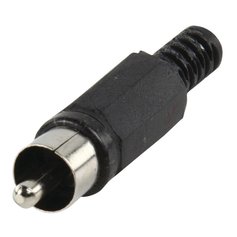 Connecteur RCA Male PVC Noir