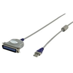 Câble USB 2.0 USB A Mâle - CENTR 36p Mâle 1.80 m Gris
